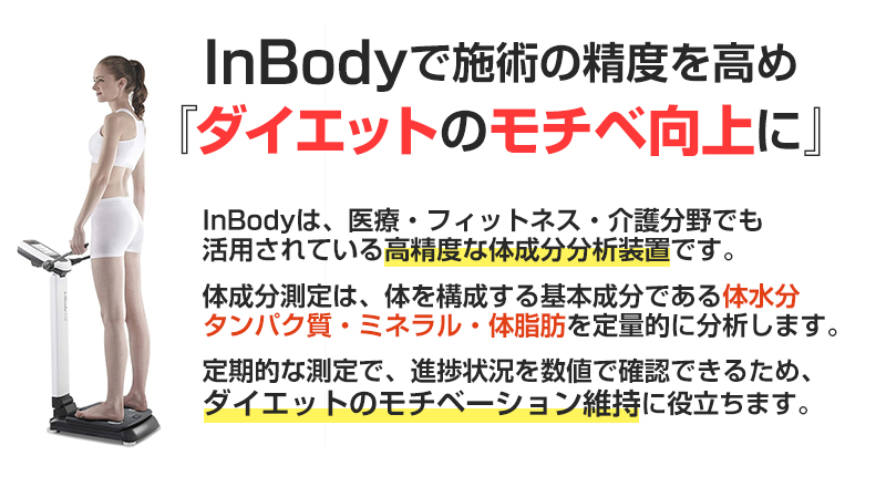 inbodyでダイエットのモチベ向上に